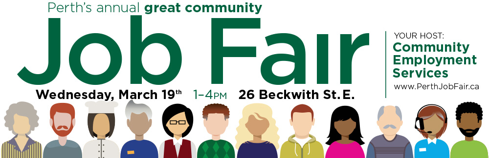 Perth Job Fair. March 19th 2025. 1-4pm.