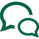 Icon of two speech bubbles