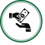 Paying someone with dollar bills