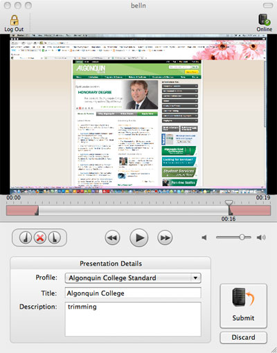 Preview Recorded Presentation
