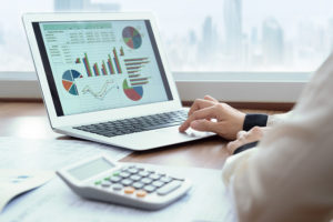 financial spreadsheet