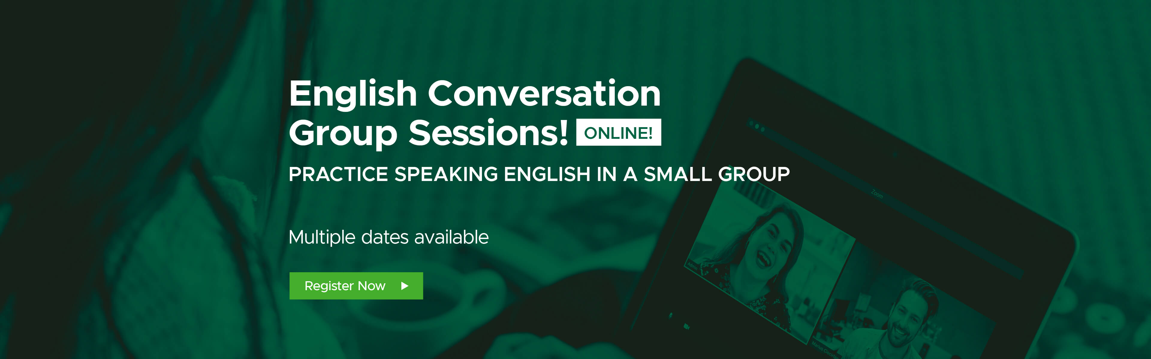English Conversation Online Group Sessions.