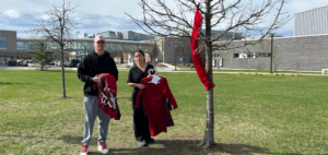 Jet and Summer hang dresses on Red Dress Day