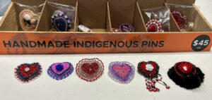 Indigenous pins available at Connections.