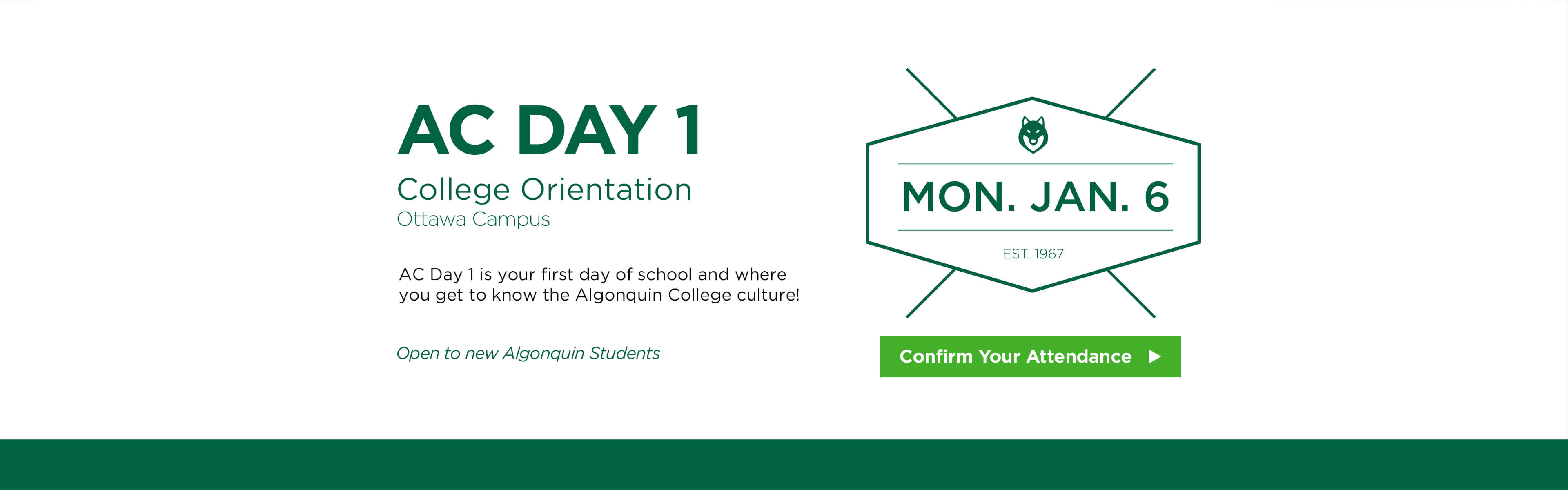 Algonquin College   HMPG BNNR AC Day 1 